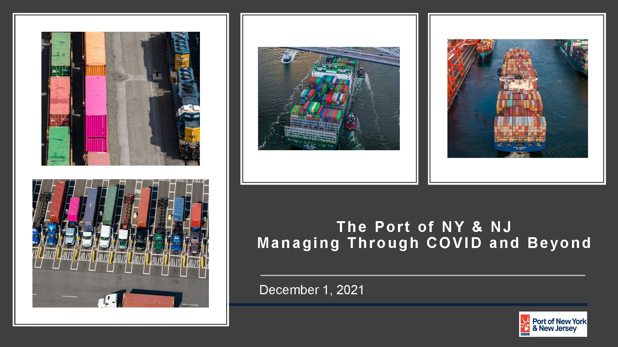 The Port of NY & NJ Managing Through COVID and Beyond
